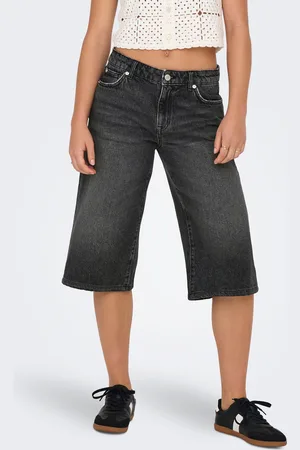 ONLY Onlcobain Cintura Media Corte Loose Shorts Vaqueros
