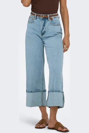 ONLY Onlmadison Cintura Alta Corte Wide Leg Vaqueros