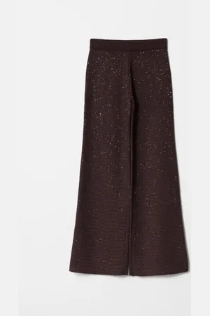 & OTHER STORIES Glitter Knitted Flared Trousers