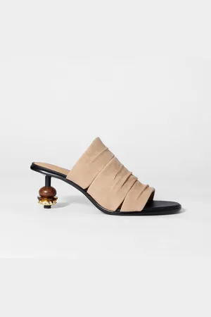 & OTHER STORIES Bead-Embellished Leather Mules