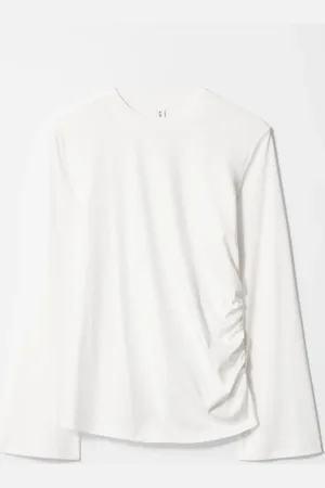 & OTHER STORIES Ruched Long-Sleeve Top