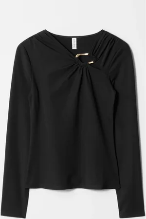& OTHER STORIES Ruched Buckle-Detail Top