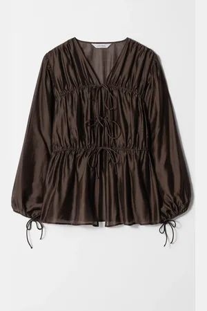& OTHER STORIES Ruched Drawstring Blouse