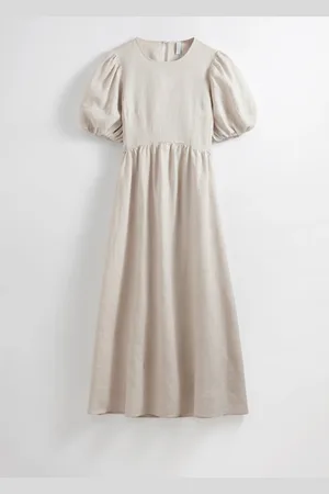 & OTHER STORIES Puff-Sleeve Midi Dress