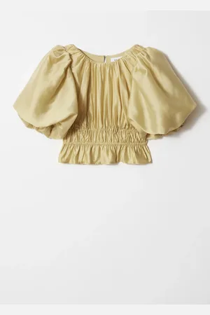 & OTHER STORIES Ruched Balloon-Sleeve Blouse