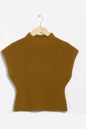 & OTHER STORIES Rib-Knit Mock-Neck Vest