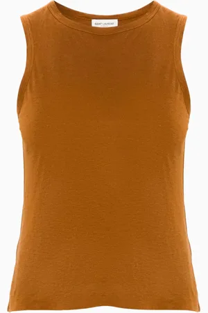 Saint Laurent Top sin mangas