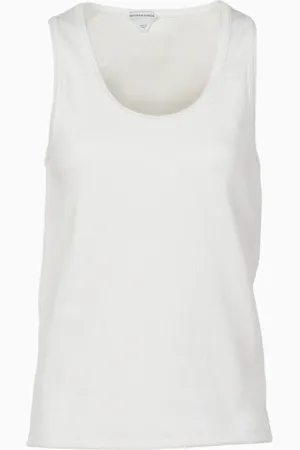 Bottega Veneta Camiseta de canalé de algodón stretch