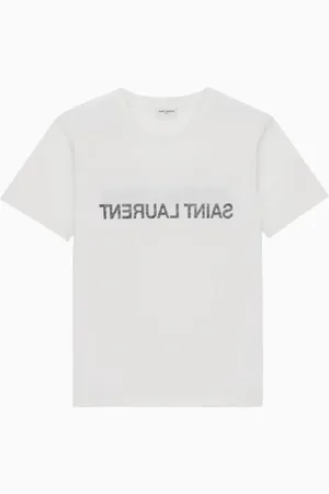 Saint Laurent Camiseta con logo Reverse