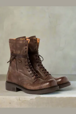 Miu Miu Botines con cordones
