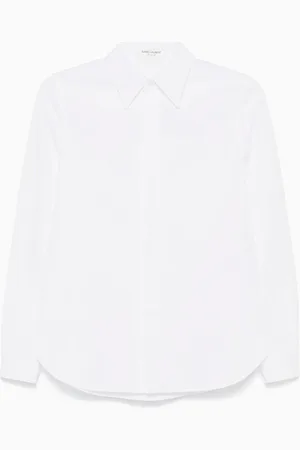 Saint Laurent Camisa con cuello plano