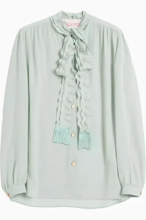 VALENTINO Camisa con lazo lavallière