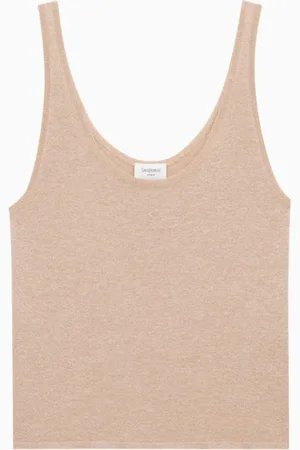 Saint Laurent Top en punto de lúrex