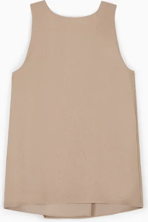 tibi Top cruzado Pebble