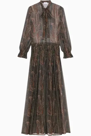Saint Laurent Vestido maxi Lavallière