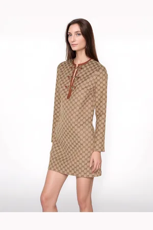 Gucci Vestido de lona GG