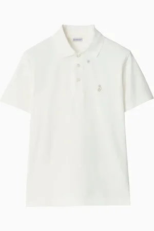 Burberry Polo con logo bordado
