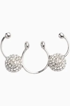 VALENTINO Piercing nasal con cristales