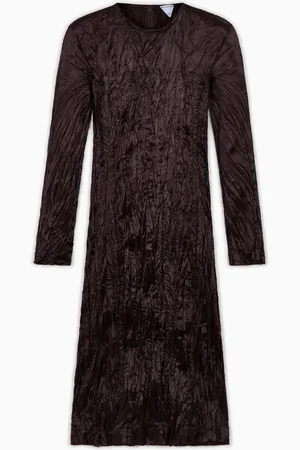 Bottega Veneta Vestido con efecto arrugado