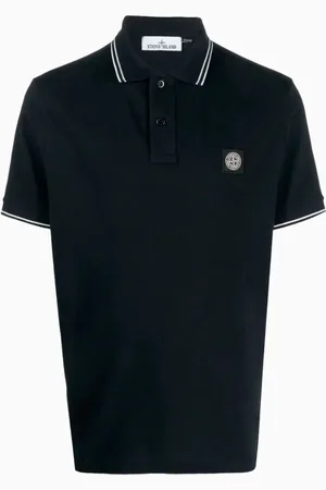 Stone Island Polo con parche Compass