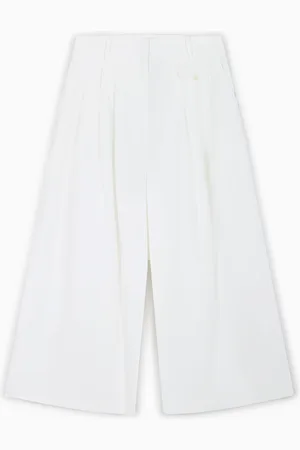 tibi Pantalones cropped plisados