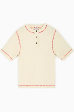 Bottega Veneta Camiseta de algodón gofrado