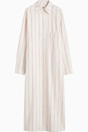 Totême Vestido túnica a rayas