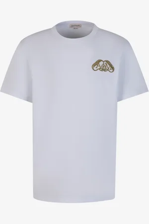 Alexander McQueen Camiseta Bordado Algodón