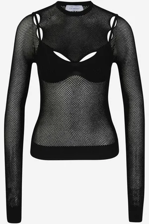 OFF-WHITE Top Calado Estructurado
