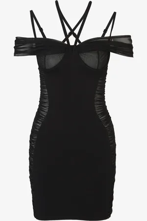 MUGLER Vestido Mini Drapeados