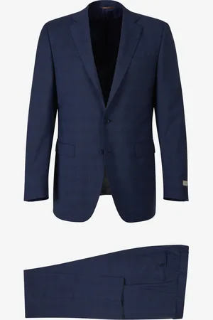 CANALI Traje Motivo Cuadros Lana