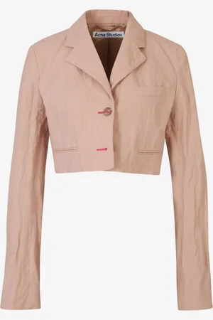 Acne Studios Blazer Cropped Algodón