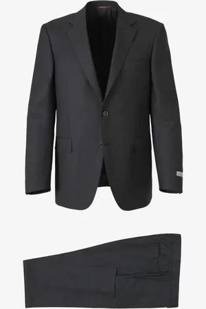 CANALI Traje Motivo Rayas Lana