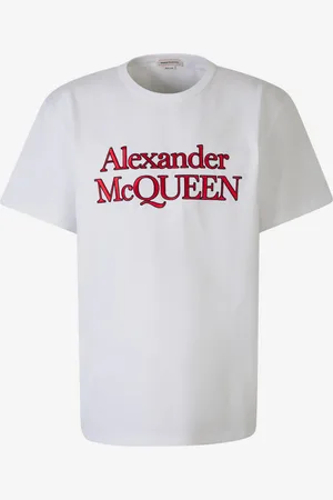 Alexander McQueen Camiseta Logo Algodón