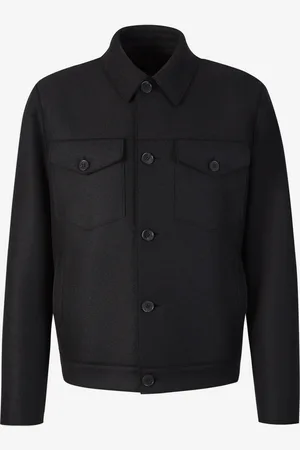 Harris Wharf London Chaqueta Cuello Clásico Lana