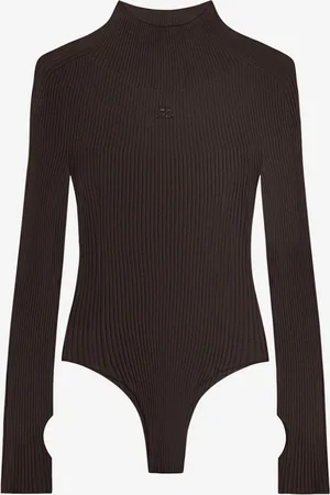 Courrèges Top Body Punto Canalé