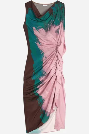DRIES VAN NOTEN Vestido Midi Drapeado