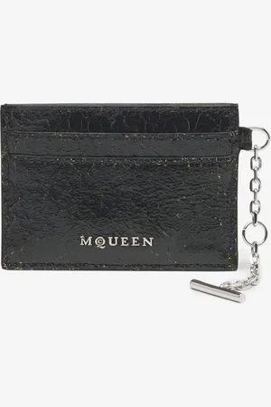 Alexander McQueen Tarjetero Cadena Piel