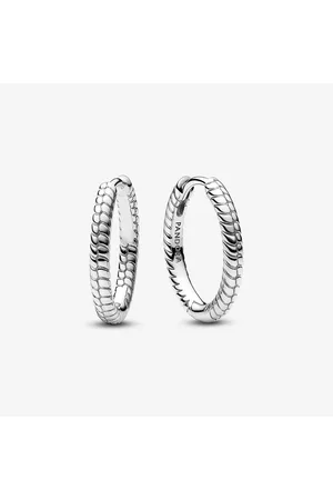 PANDORA Pendientes de Aro Moments Para Charm Pequeños en Plata de Ley