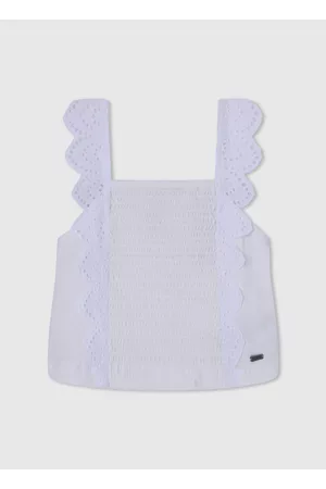 Pepe Jeans Infantil Sin mangas - Camiseta tirantes volantes