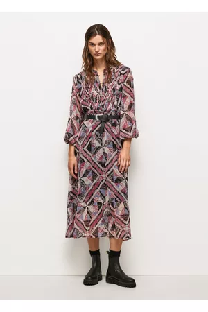 Pepe Jeans Midi - Vestido midi detalles paisley