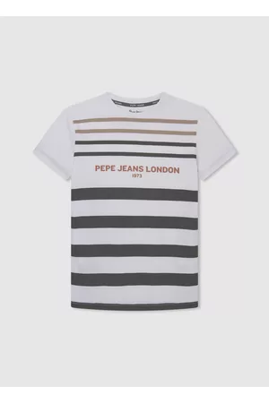 Pepe Jeans Infantil Camisetas - Camiseta algodón estampado rayas