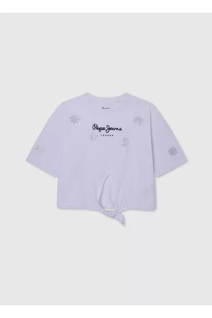 Pepe Jeans Infantil Camisetas - Camiseta flores strass