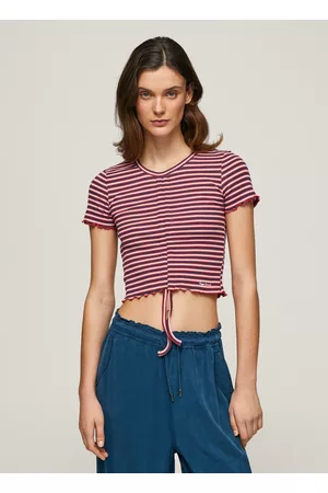 Pepe Jeans Mujer Camisetas - Camiseta estampado rayas