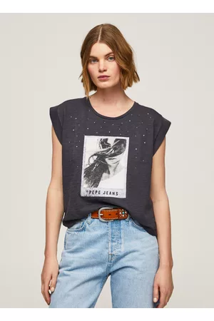 Pepe Jeans Mujer Camisetas - Camiseta estampado fotográfico