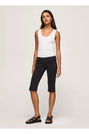 Pepe Jeans Mujer Capri - Short denim fit cropped