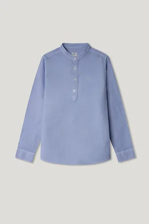 Pepe Jeans Camisa cuello mao con logo bordado