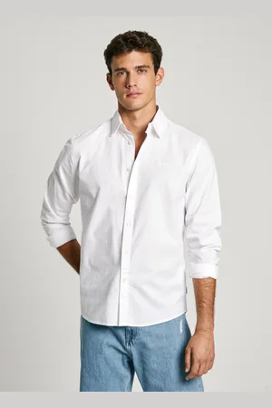 Pepe Jeans Camisa de espiga fit regular