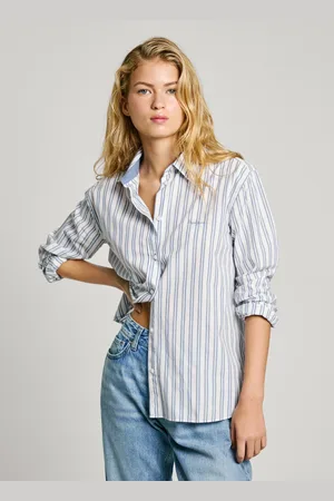 Pepe Jeans Camisa popelín rayas fit regular