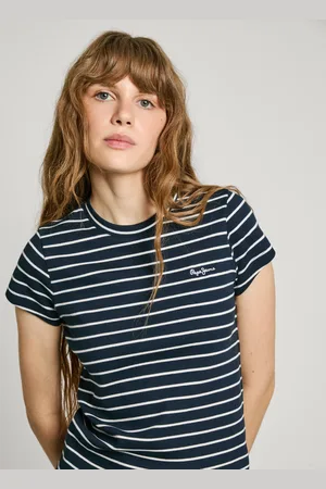 Pepe Jeans Camiseta canalé de rayas